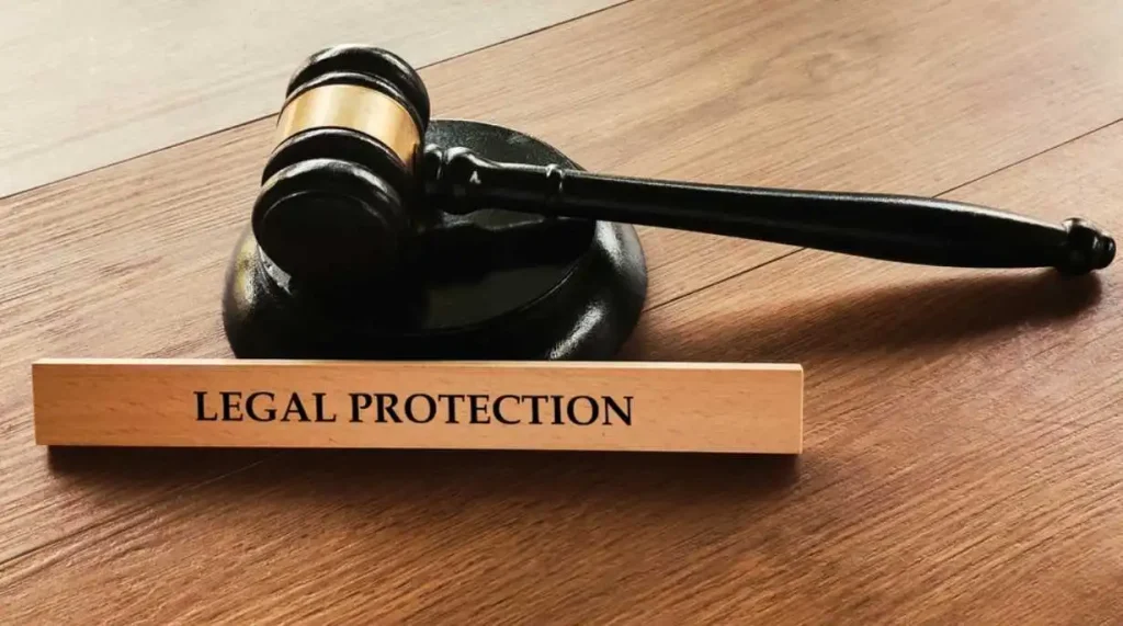 Trademark concept with branding, identity and legal protection illustration