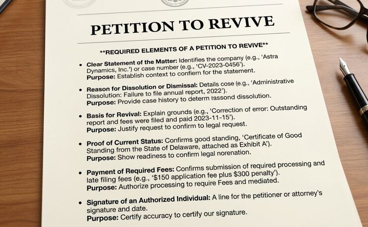 Petition to revive a dead trademark filing