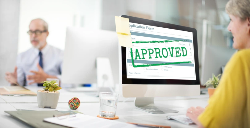 Trademark application draft approval stamp