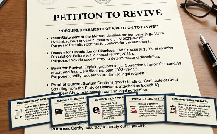 Trademark revival petition with filing mistakes guide